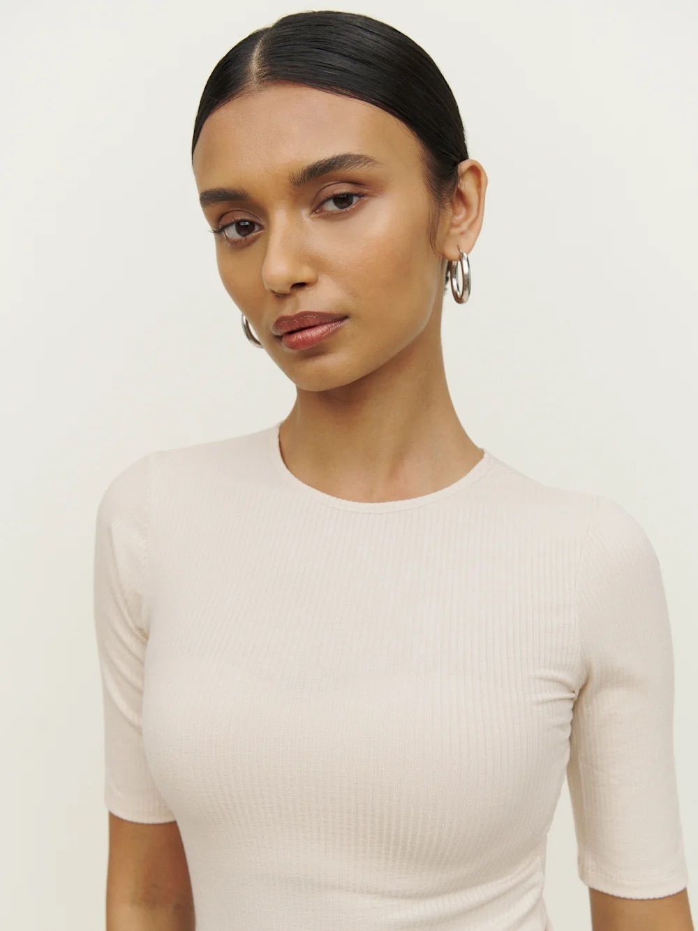Reformation Everet Knit Top Cream M